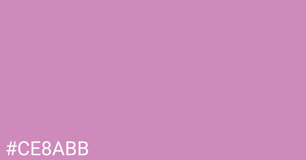 Hex color #ce8abb graphic
