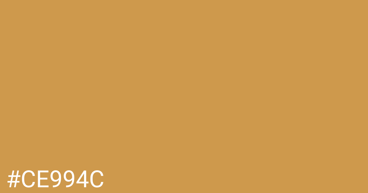 Hex color #ce994c graphic
