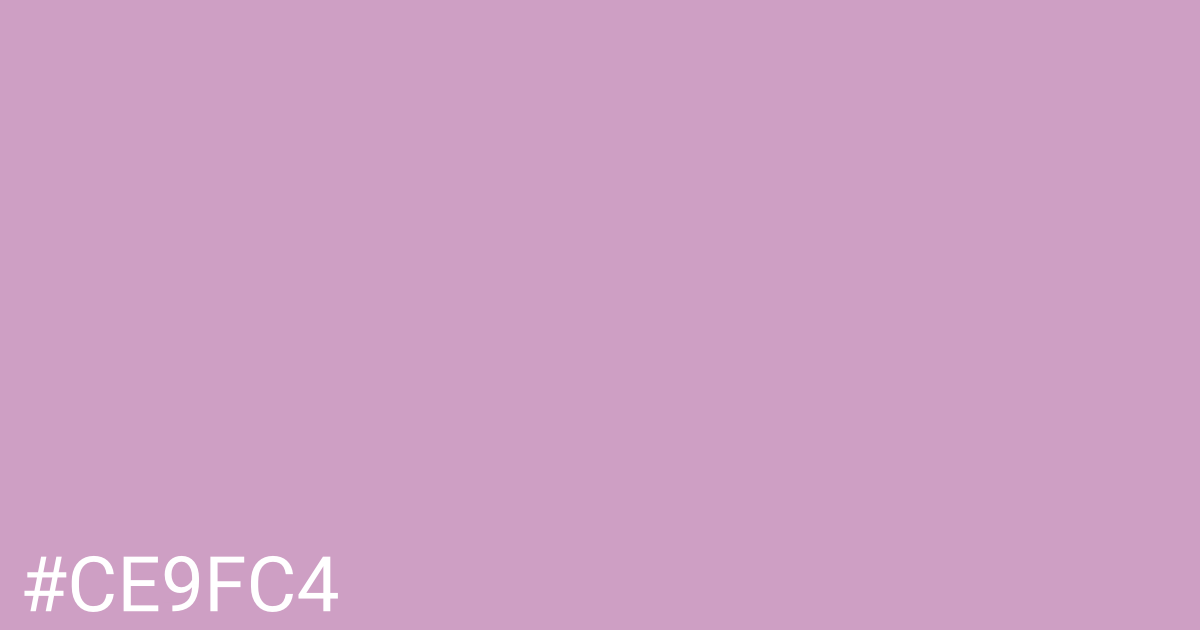 Hex color #ce9fc4 graphic