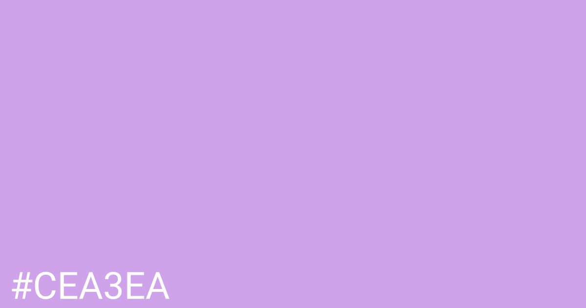 Hex color #cea3ea graphic