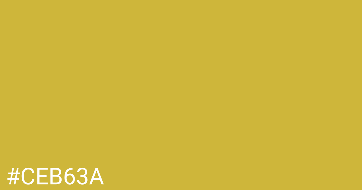 Hex color #ceb63a graphic