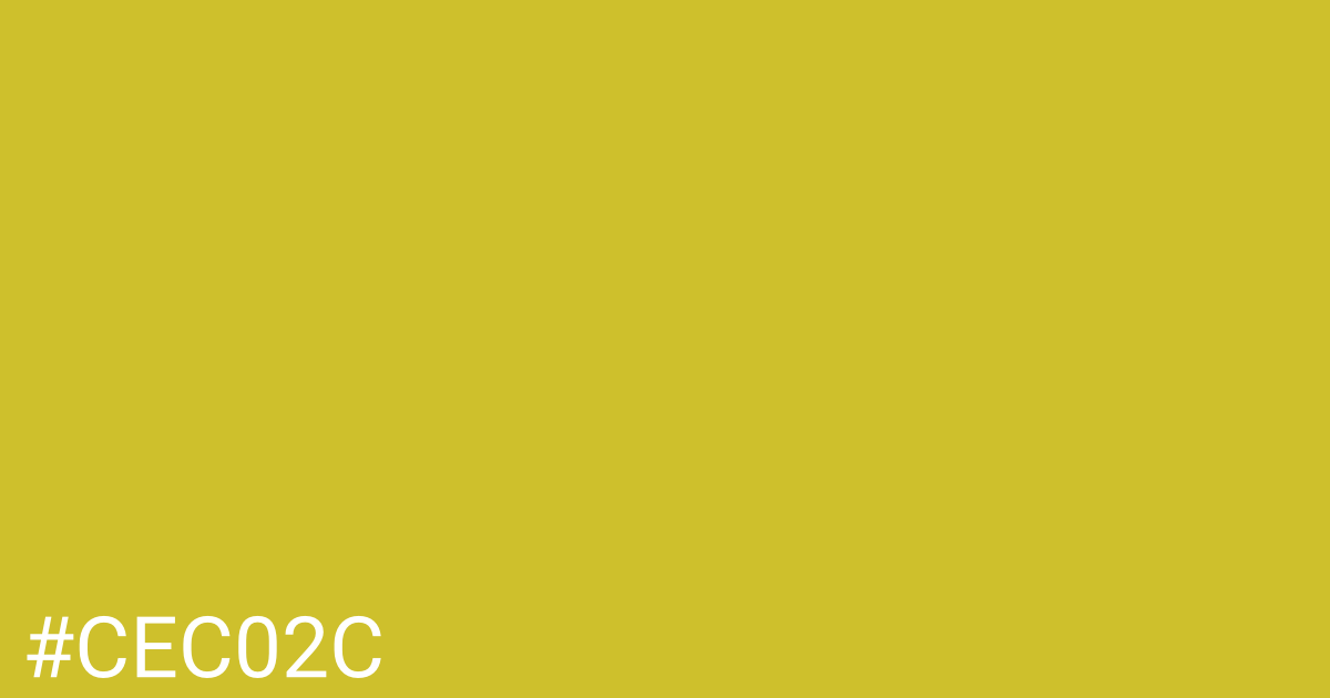 Hex color #cec02c graphic