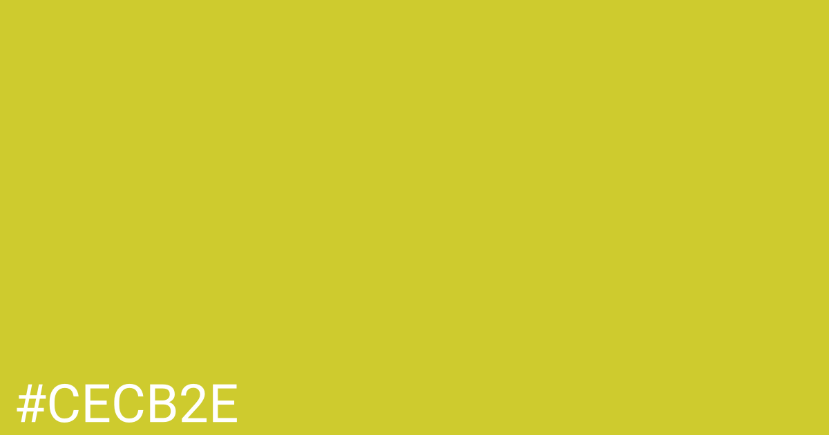 Hex color #cecb2e graphic