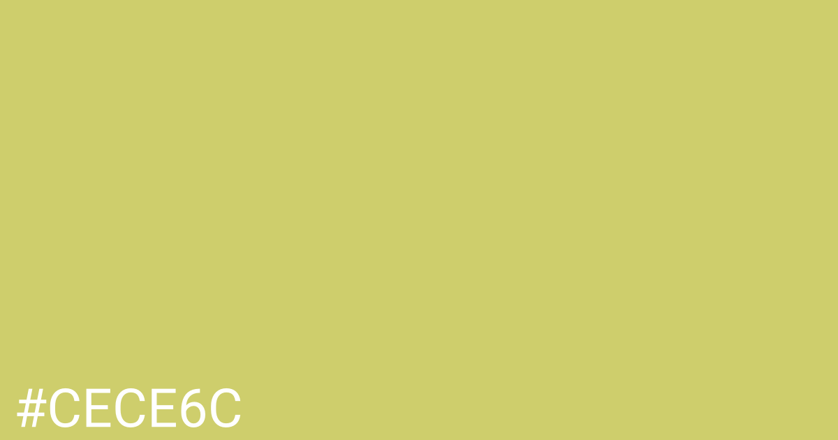 Hex color #cece6c graphic