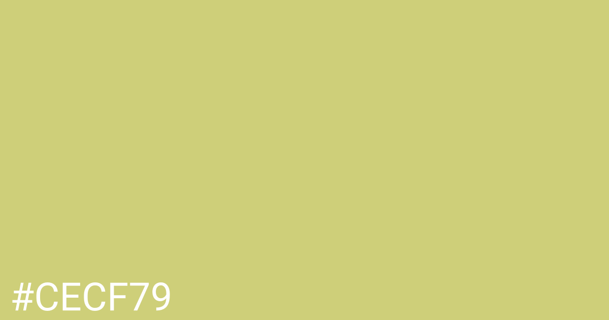 Hex color #cecf79 graphic