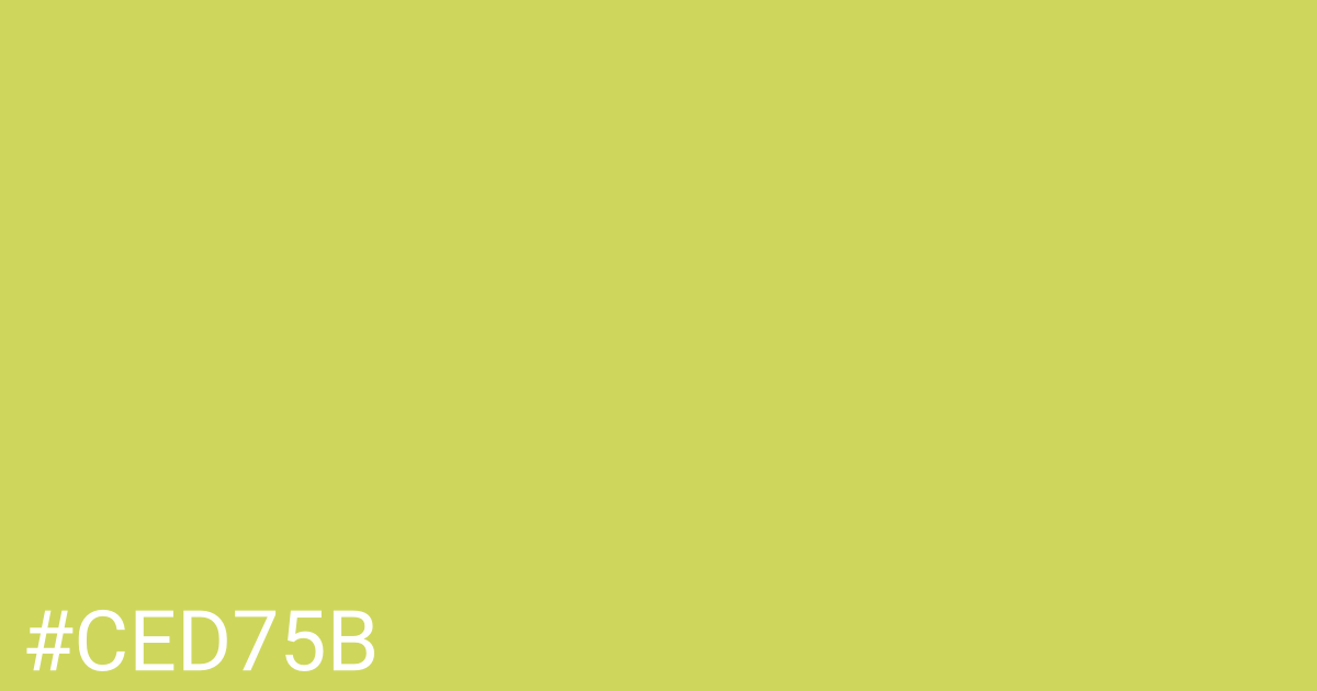 Hex color #ced75b graphic