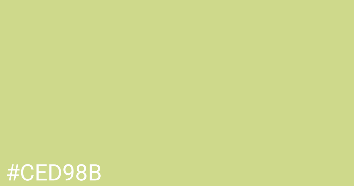 Hex color #ced98b graphic