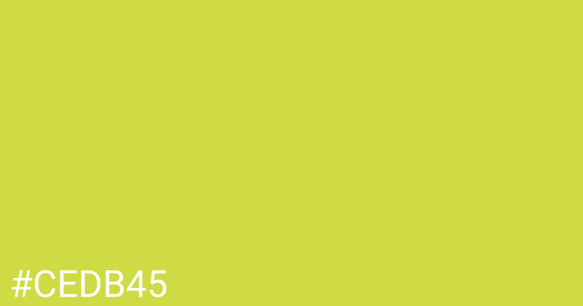 Hex color #cedb45 graphic