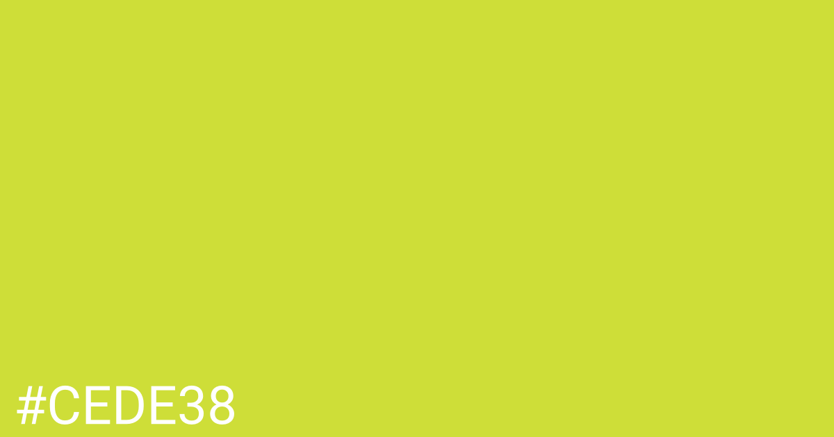 Hex color #cede38 graphic