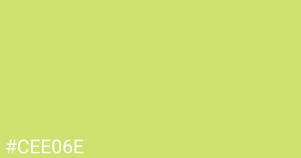 Hex color #cee06e graphic