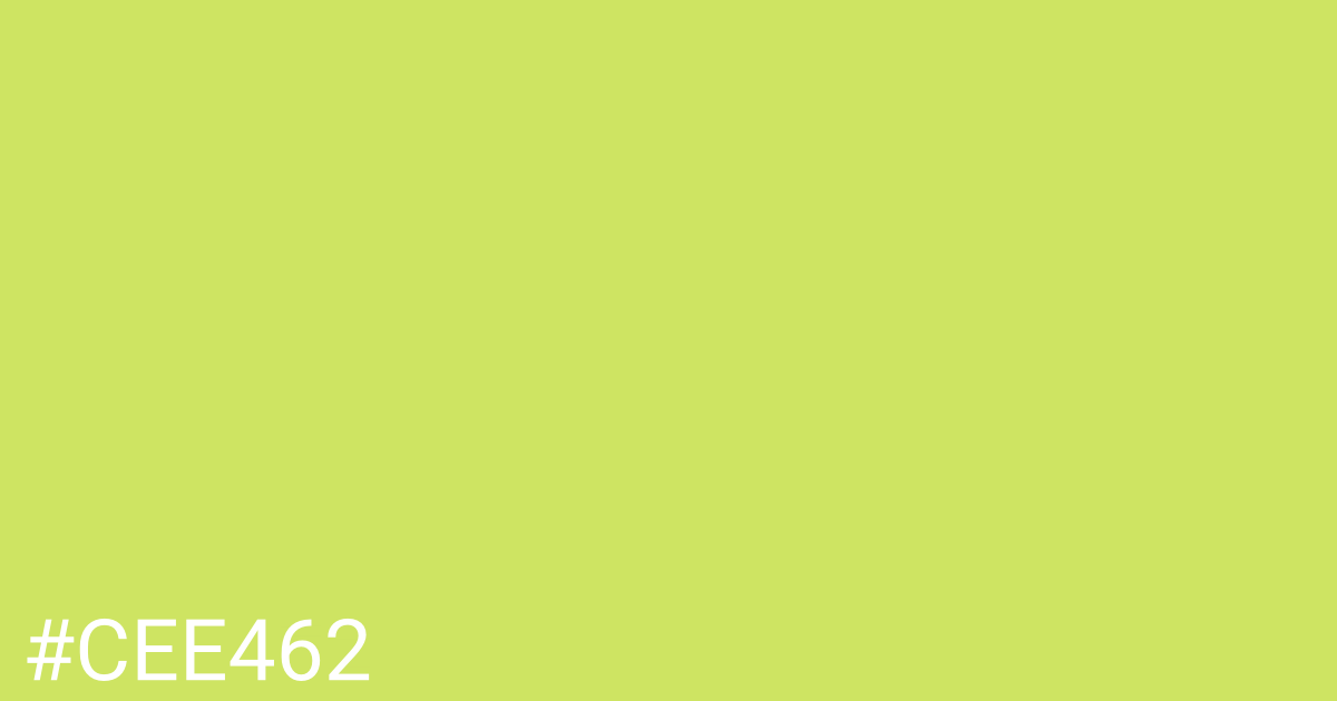 Hex color #cee462 graphic