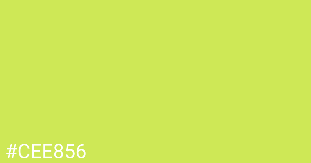 Hex color #cee856 graphic