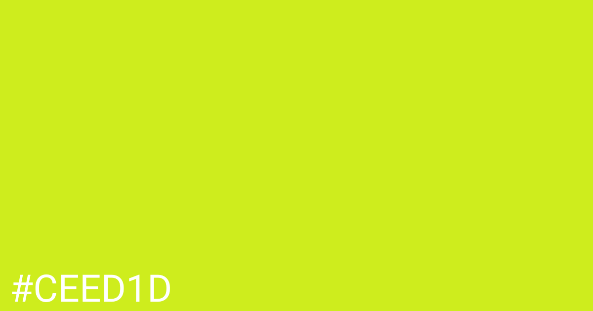 Hex color #ceed1d graphic