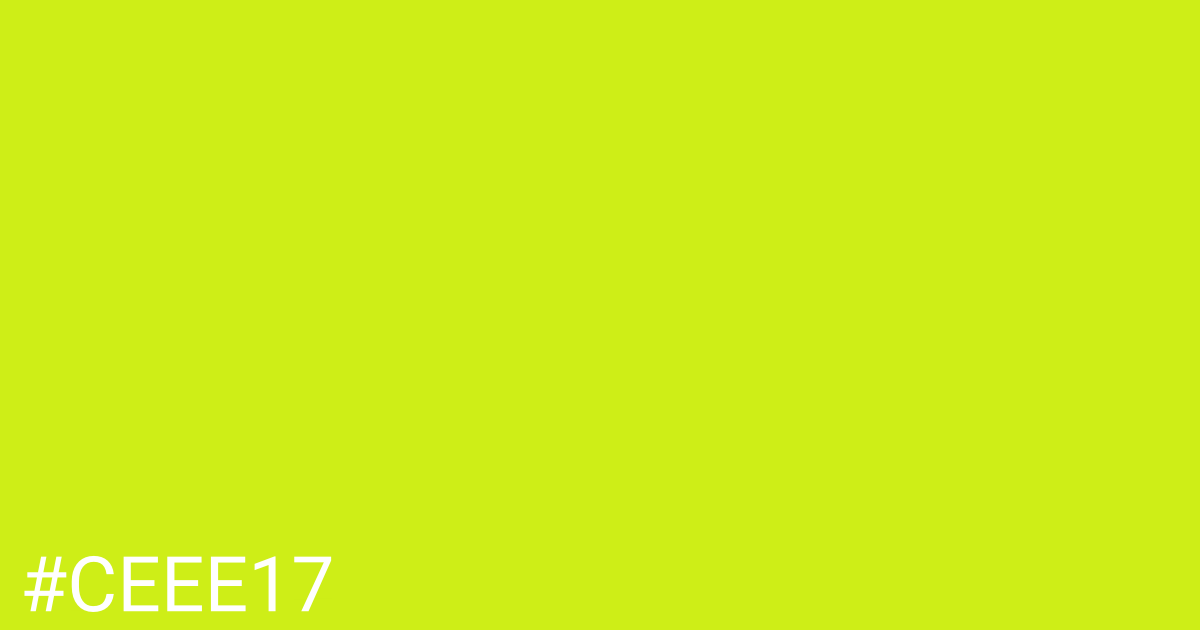Hex color #ceee17 graphic