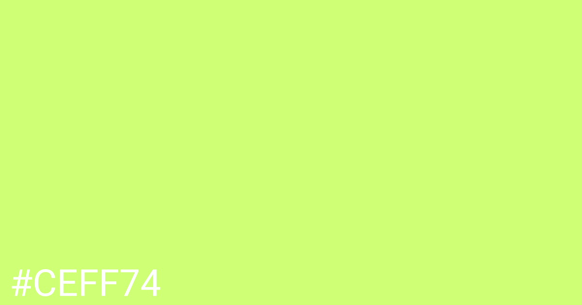 Hex color #ceff74 graphic