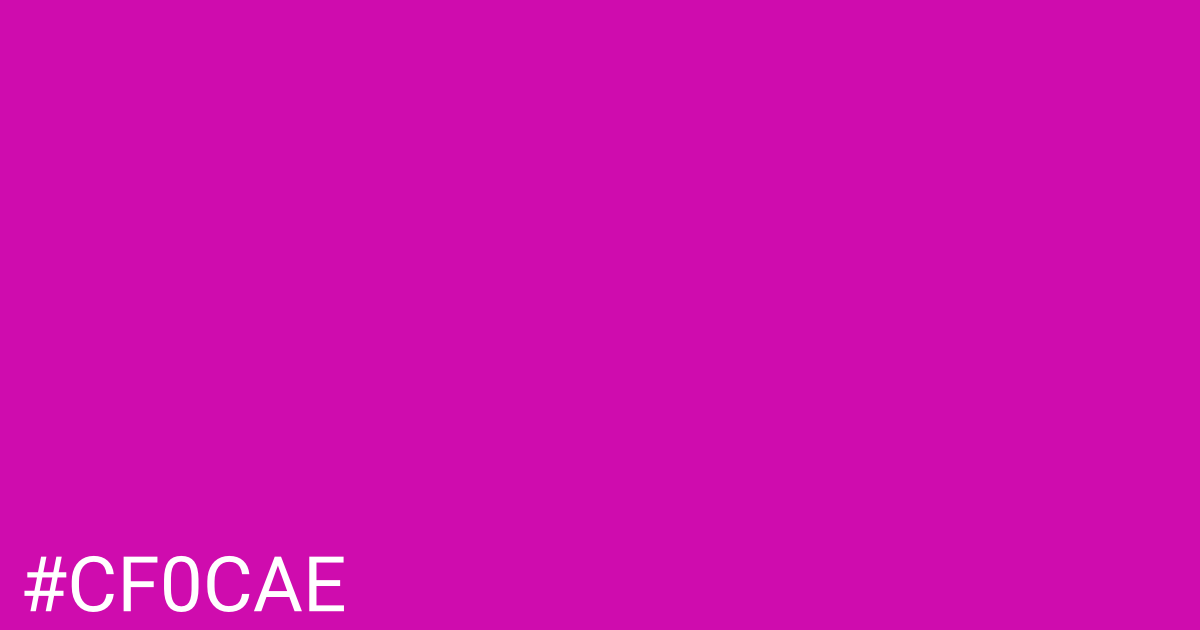 Hex color #cf0cae graphic