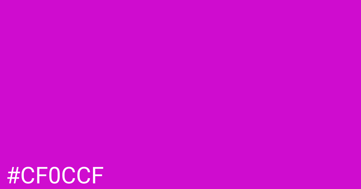 Hex color #cf0ccf graphic