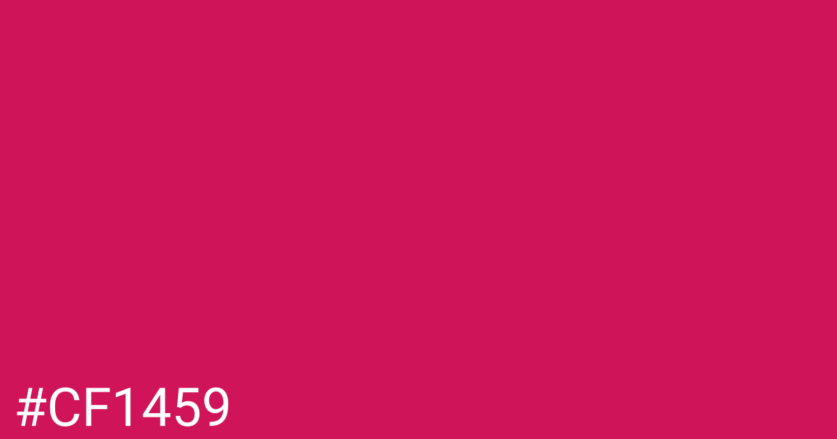Hex color #cf1459 graphic