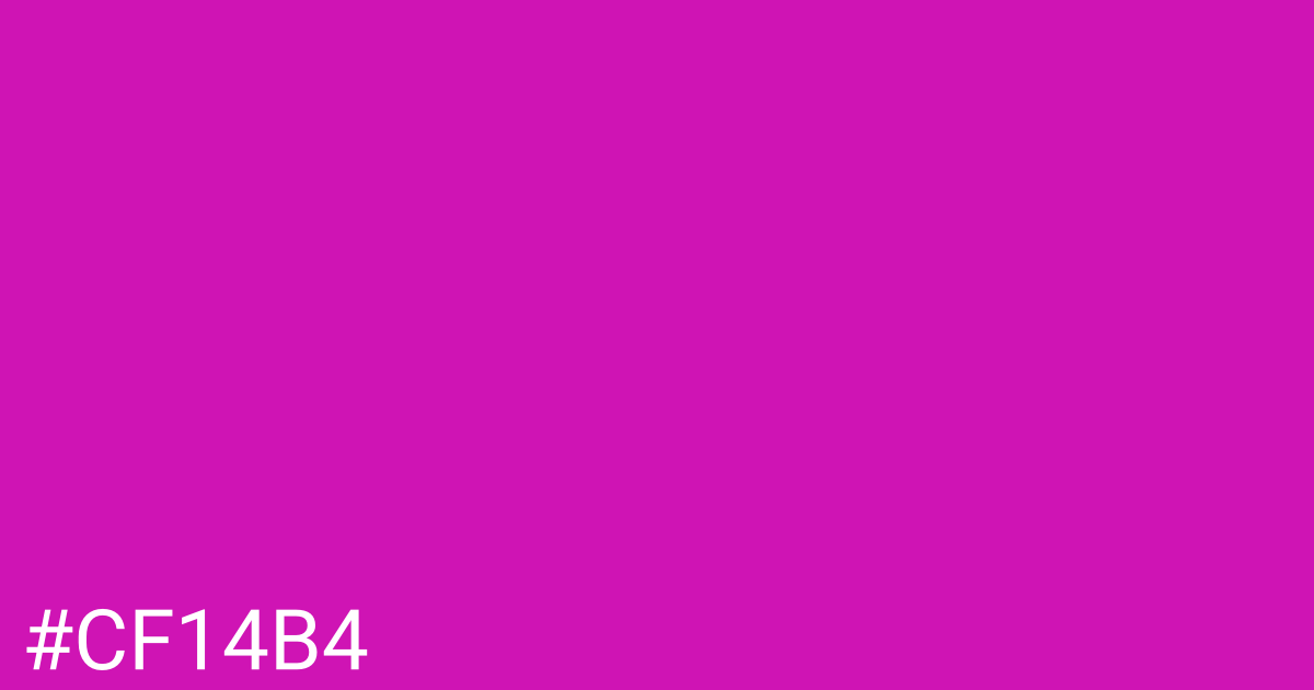 Hex color #cf14b4 graphic