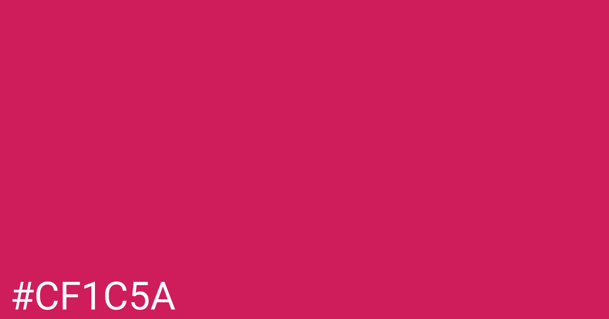 Hex color #cf1c5a graphic