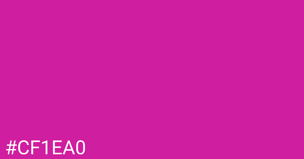 Hex color #cf1ea0 graphic
