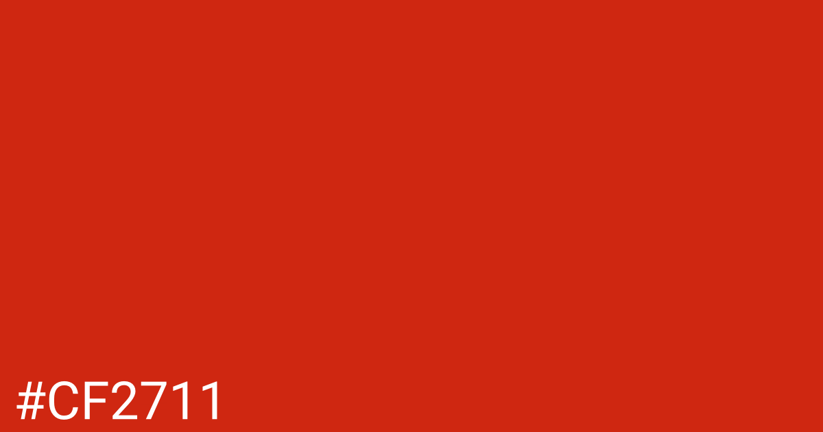 Hex color #cf2711 graphic