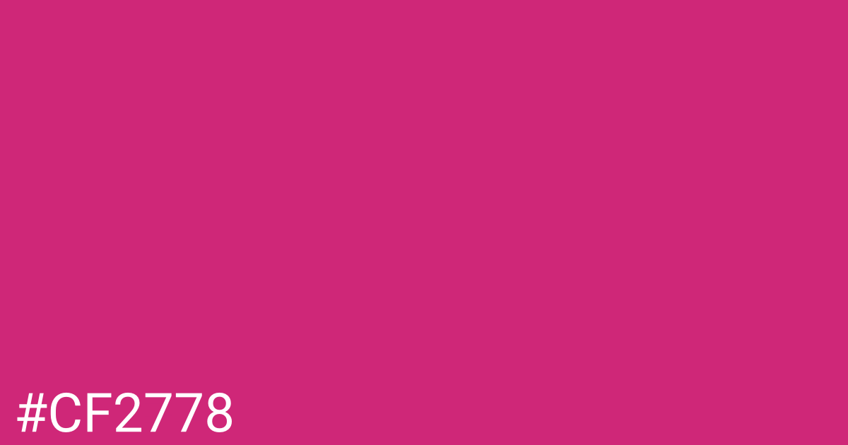 Hex color #cf2778 graphic