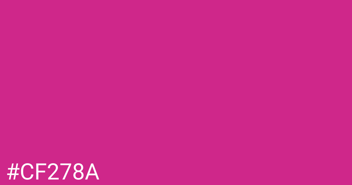 Hex color #cf278a graphic