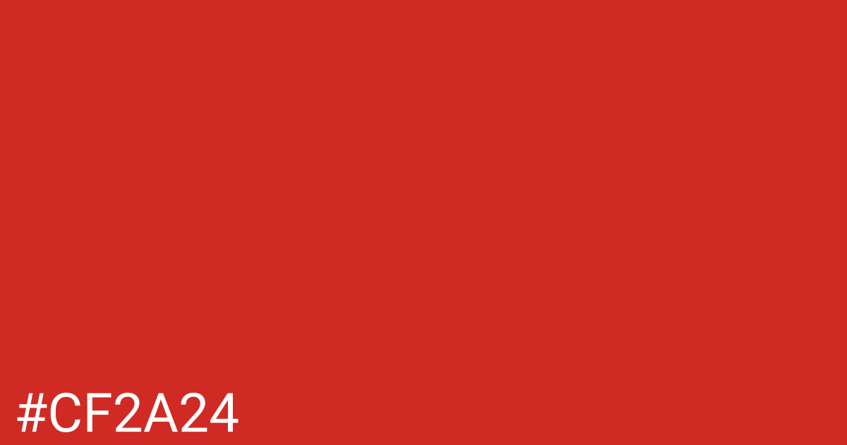 Hex color #cf2a24 graphic
