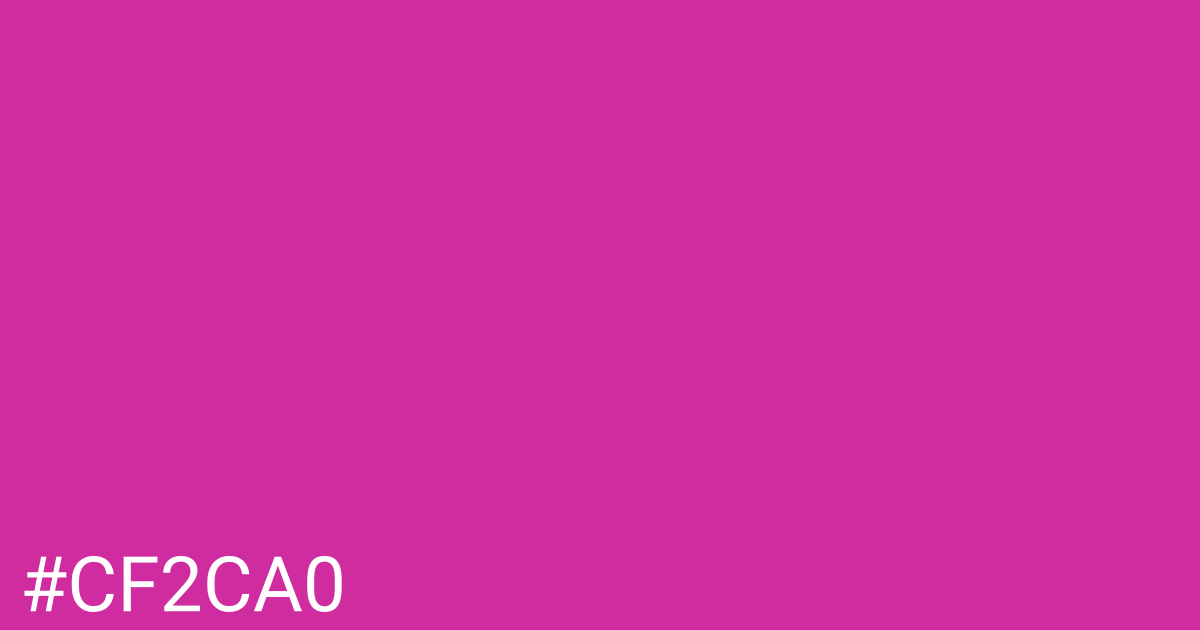 Hex color #cf2ca0 graphic