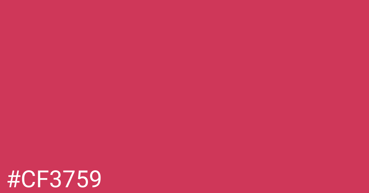 Hex color #cf3759 graphic
