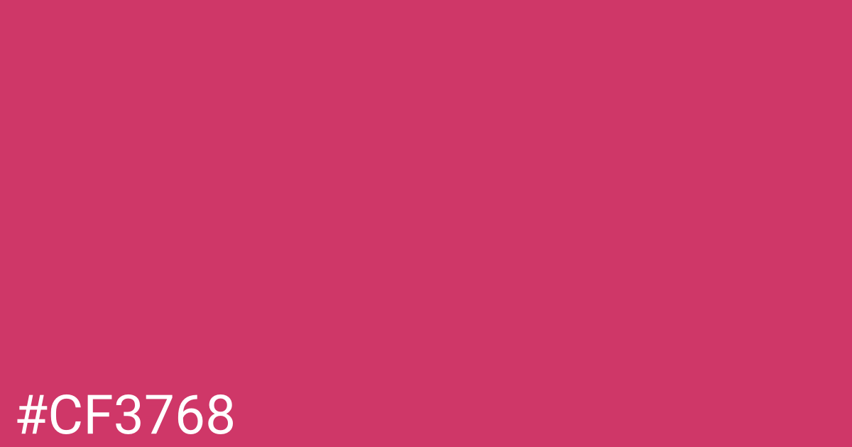 Hex color #cf3768 graphic