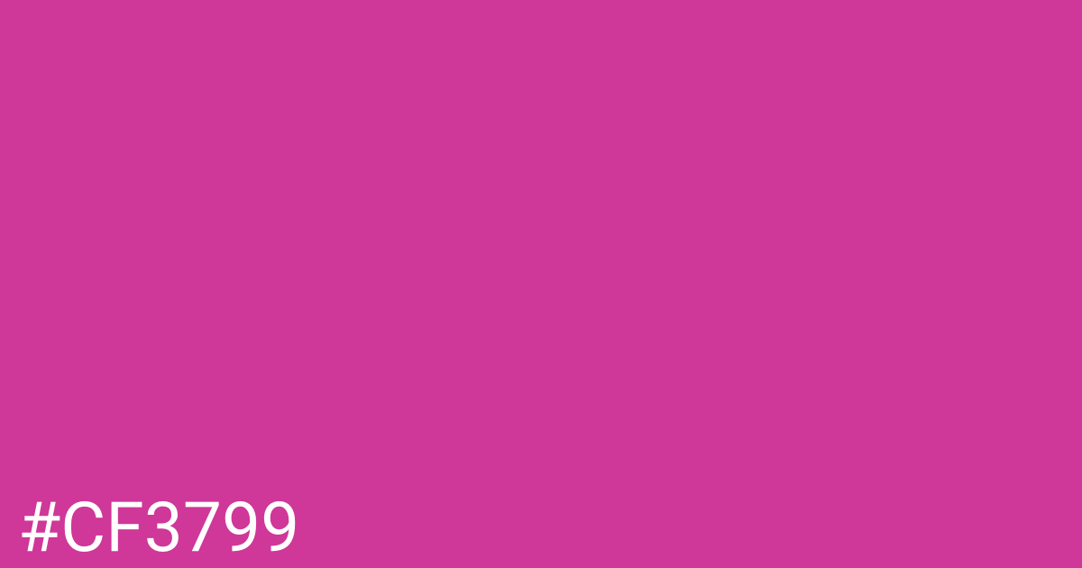 Hex color #cf3799 graphic