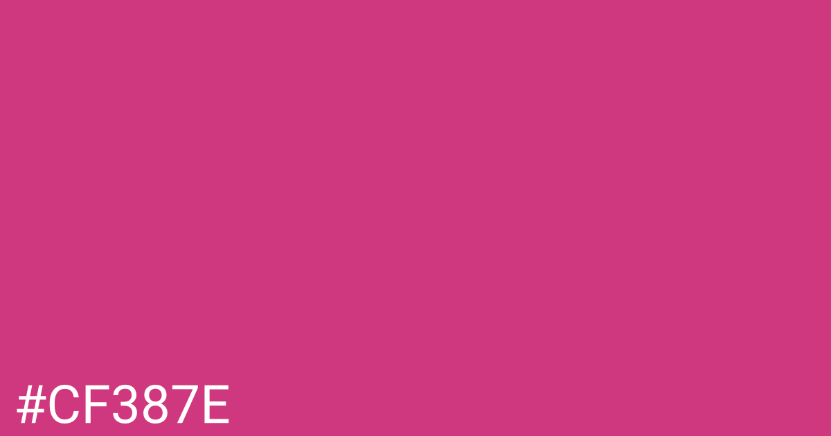 Hex color #cf387e graphic