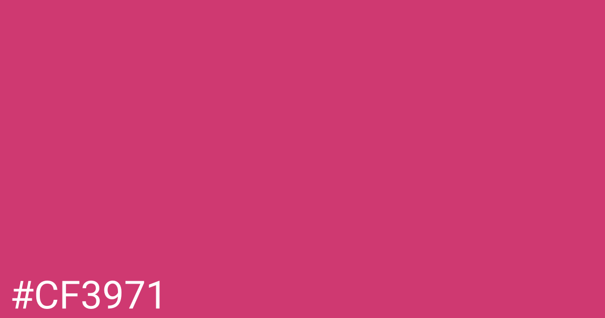 Hex color #cf3971 graphic