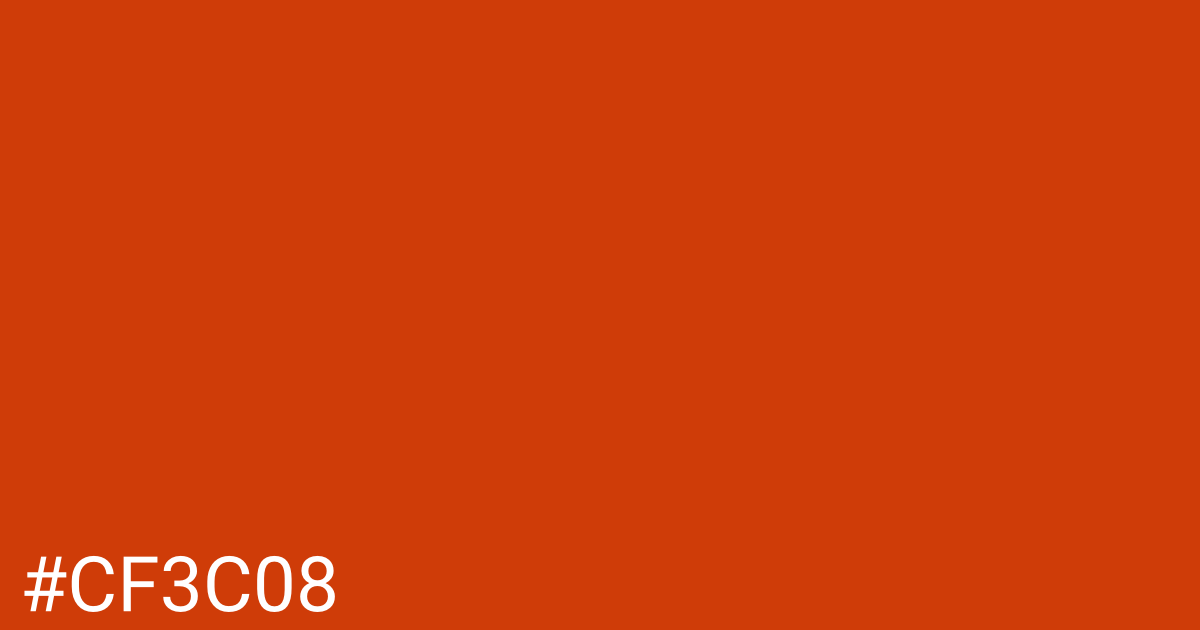 Hex color #cf3c08 graphic