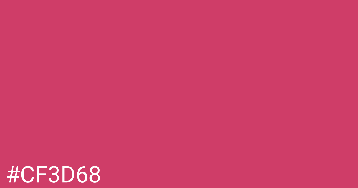 Hex color #cf3d68 graphic