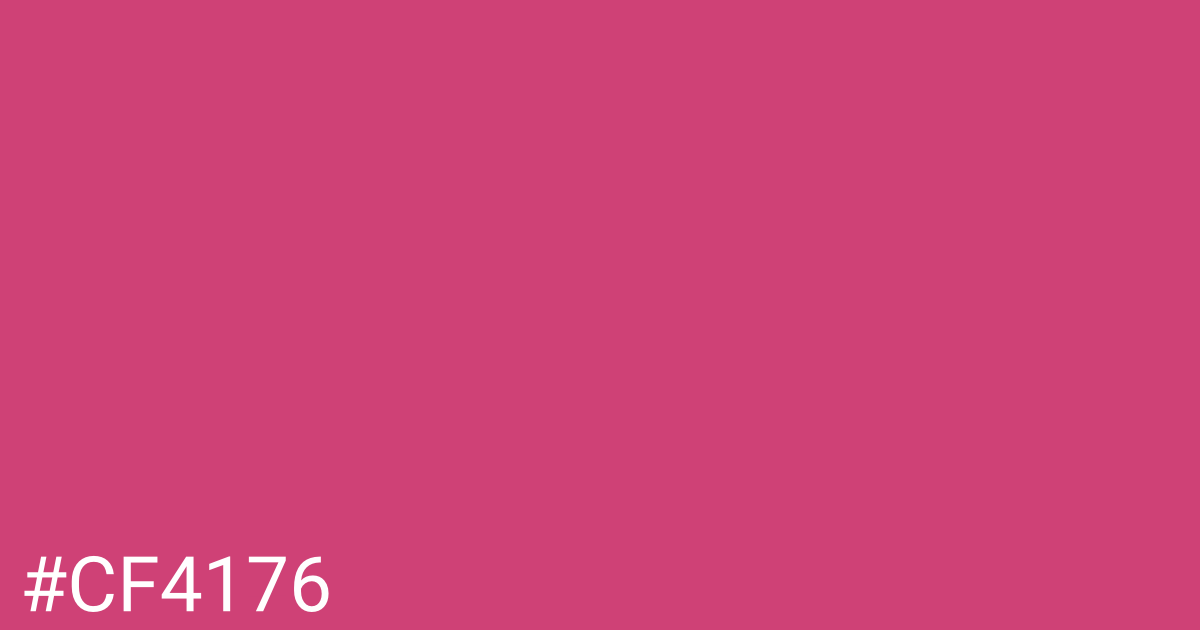 Hex color #cf4176 graphic