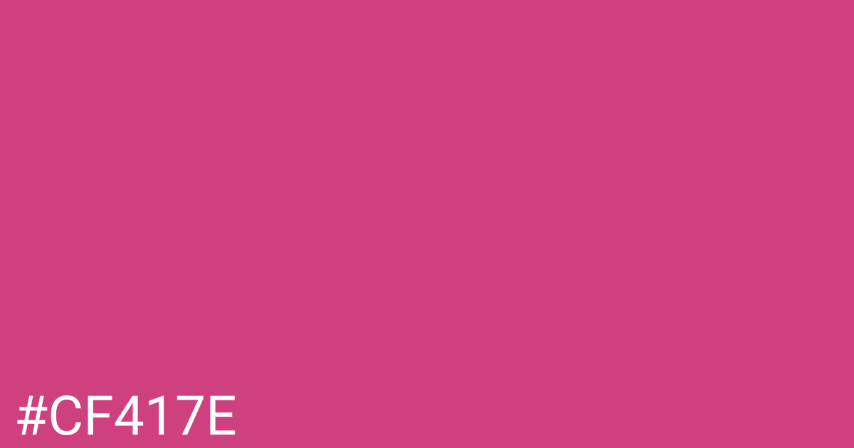Hex color #cf417e graphic