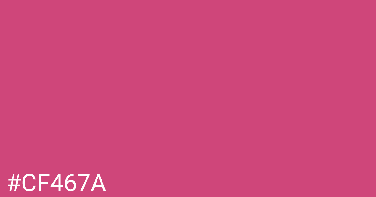 Hex color #cf467a graphic