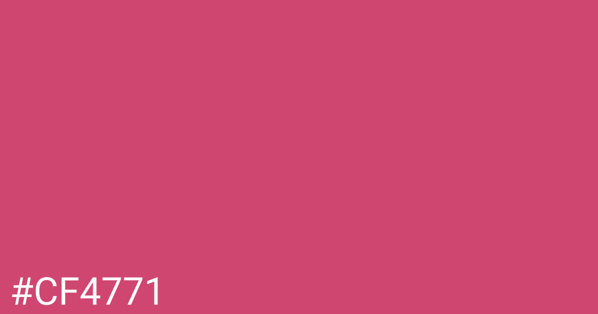 Hex color #cf4771 graphic
