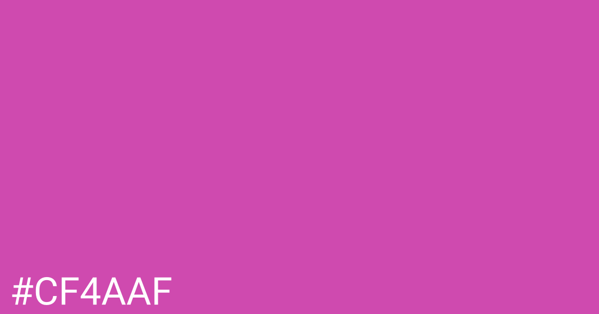 Hex color #cf4aaf graphic