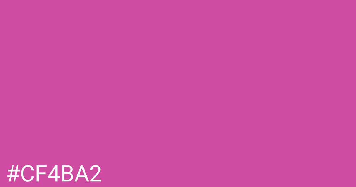 Hex color #cf4ba2 graphic