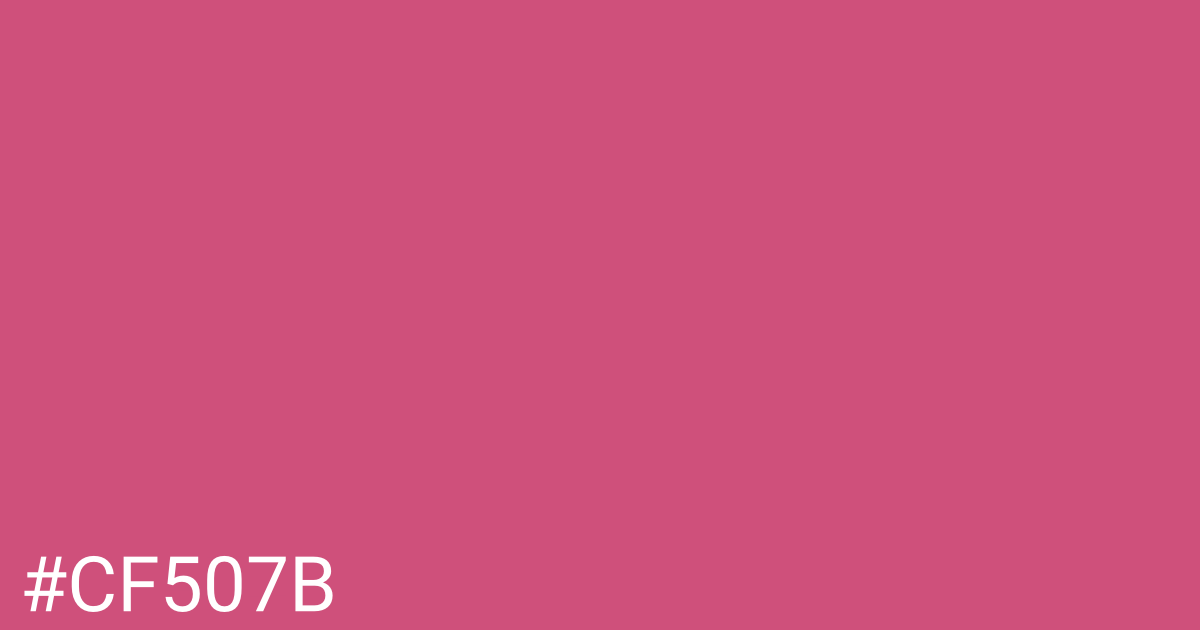 Hex color #cf507b graphic