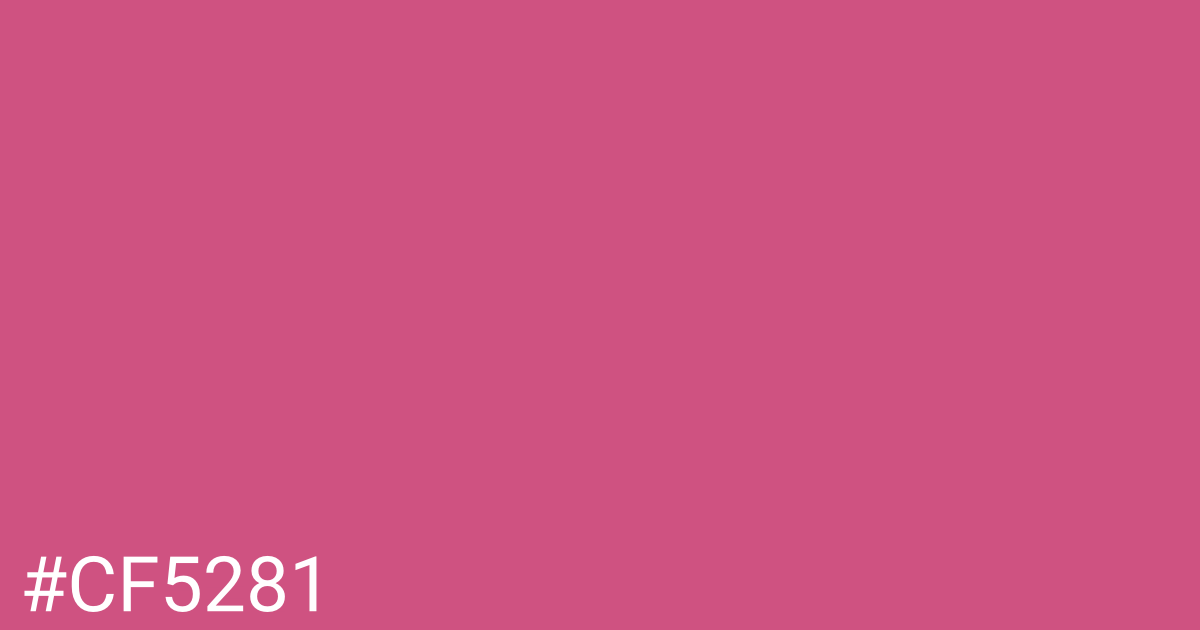 Hex color #cf5281 graphic