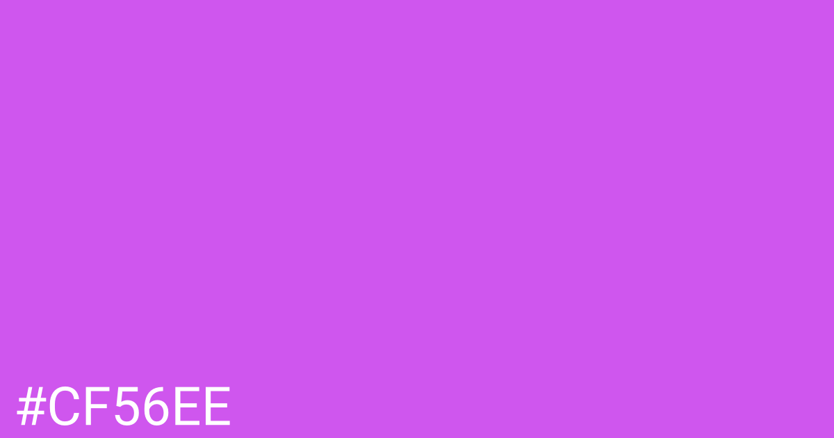 Hex color #cf56ee graphic