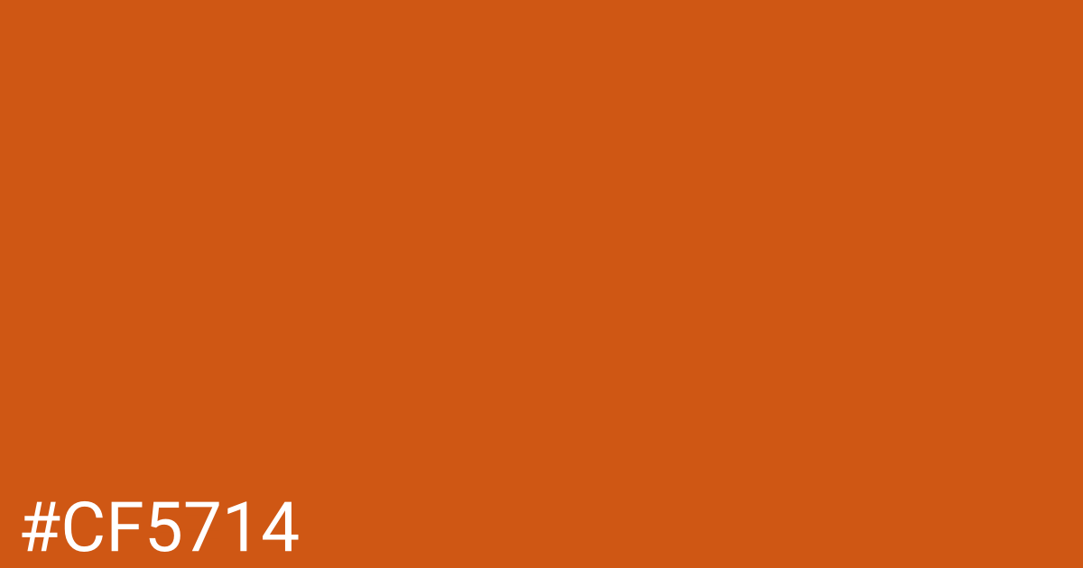 Hex color #cf5714 graphic