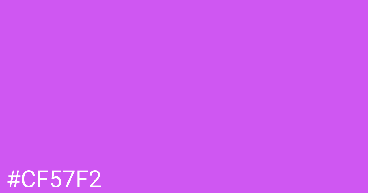 Hex color #cf57f2 graphic
