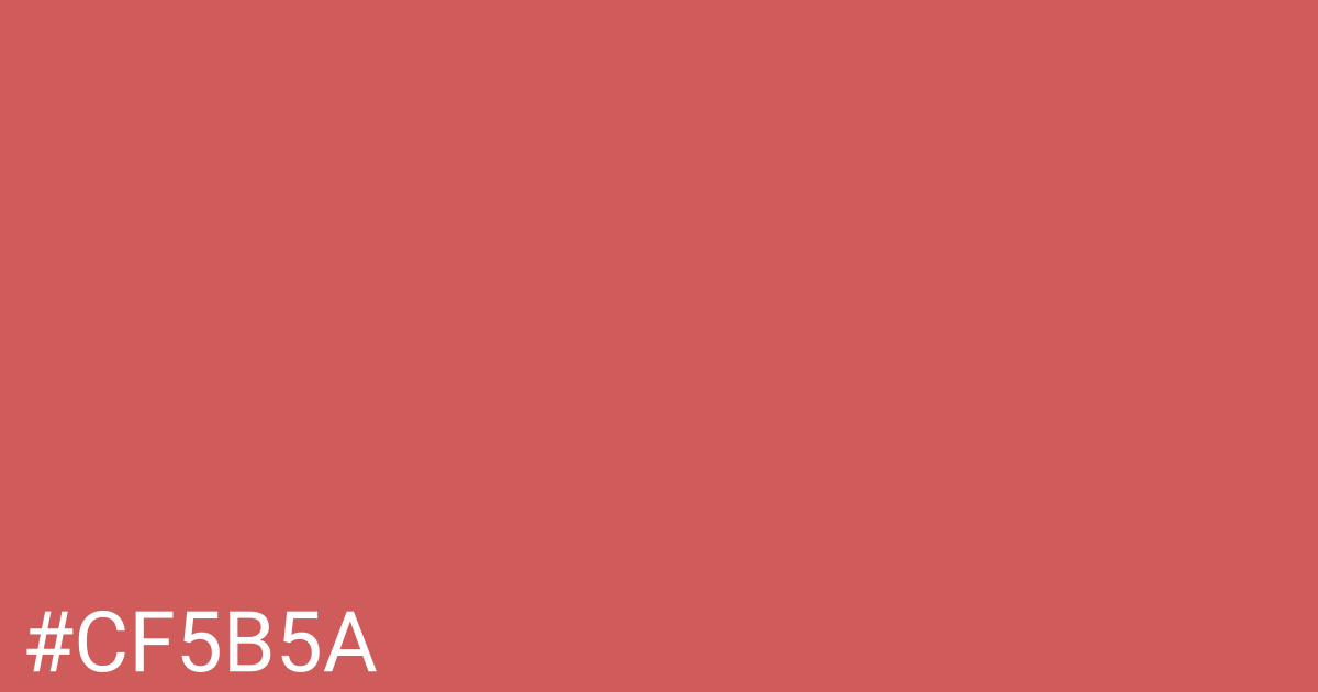 Hex color #cf5b5a graphic