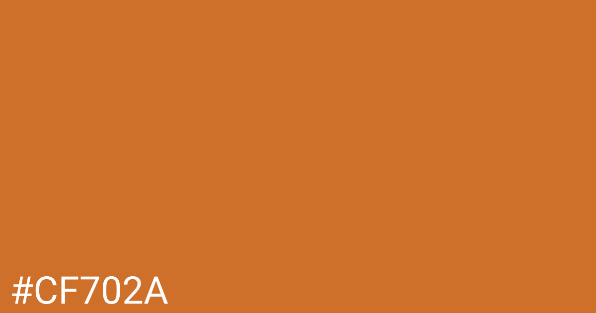 Hex color #cf702a graphic